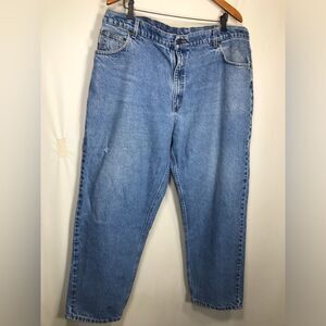 Carhartt Jeans Mens Size 42 x 30 Straight Leg Blue Denim B113DST Vintage USA